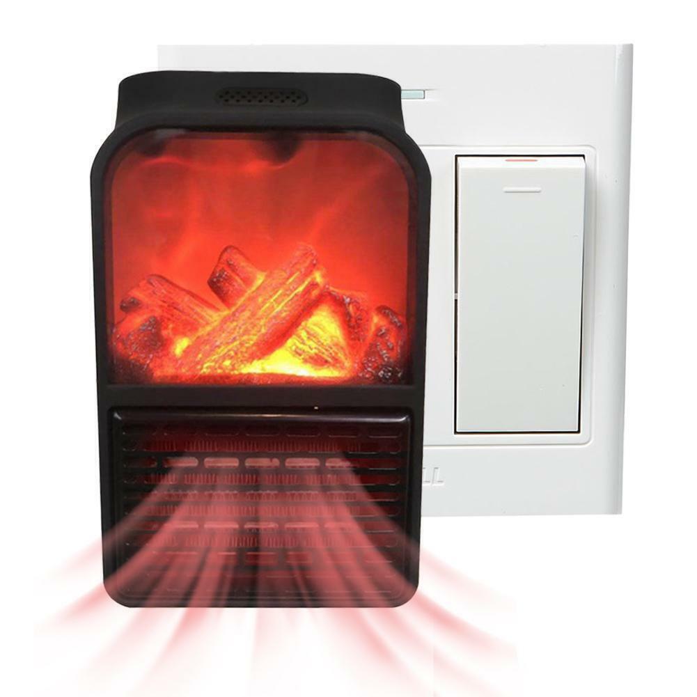 Varmeriket™ Varmeovn for stikkontakt med flammeeffekt og fjernkontroll