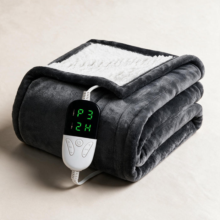 Varmeriket™ Elektrisk sherpapledd med 6 varmenivåer og timer