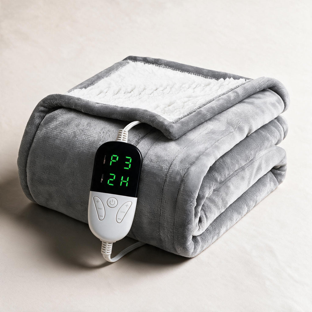 Varmeriket™ Elektrisk sherpapledd med 6 varmenivåer og timer
