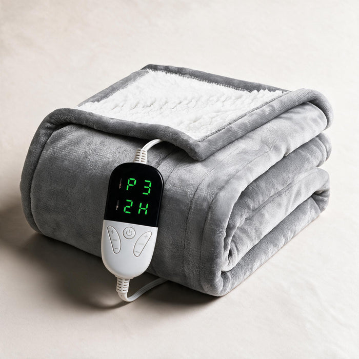 Varmeriket™ Elektrisk sherpapledd med 6 varmenivåer og timer