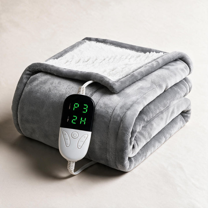Varmeriket™ Elektrisk sherpapledd med 6 varmenivåer og timer