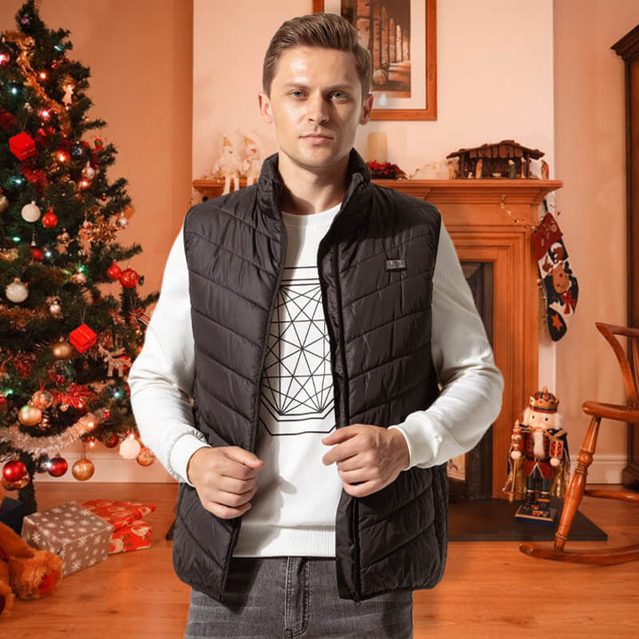 Varmeriket™ Oppvarmet vest med 13 varmesoner og karbonfiber
