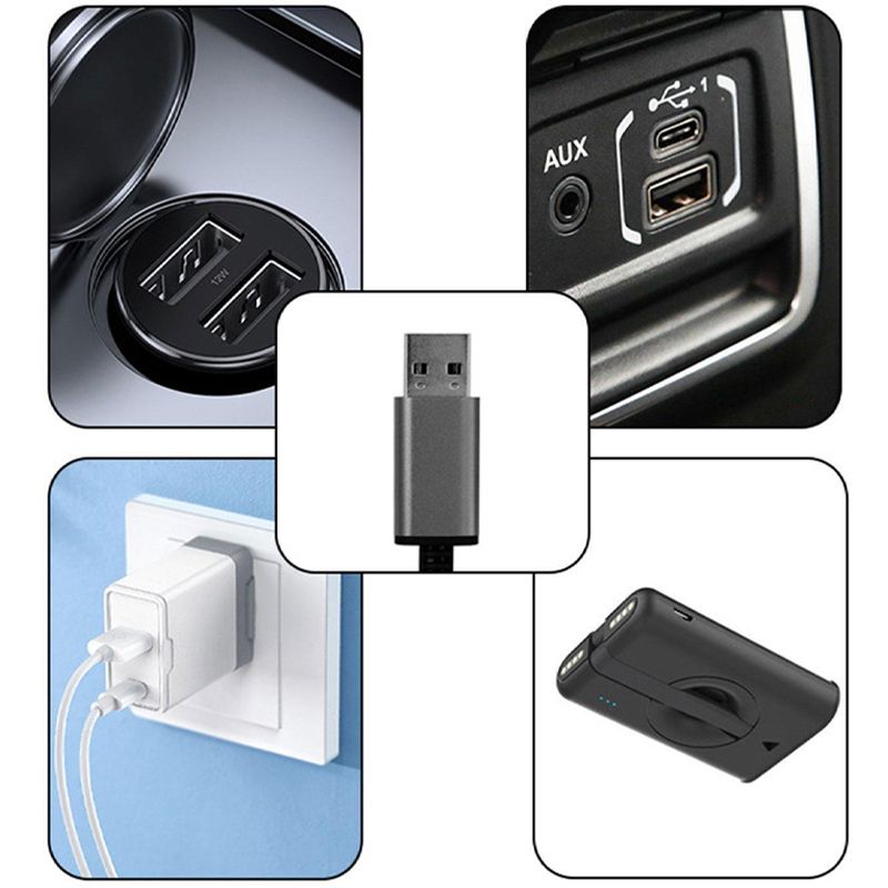 Varmeriket™ USB-oppvarmet setepute med grafen, varm på 5 sekunder